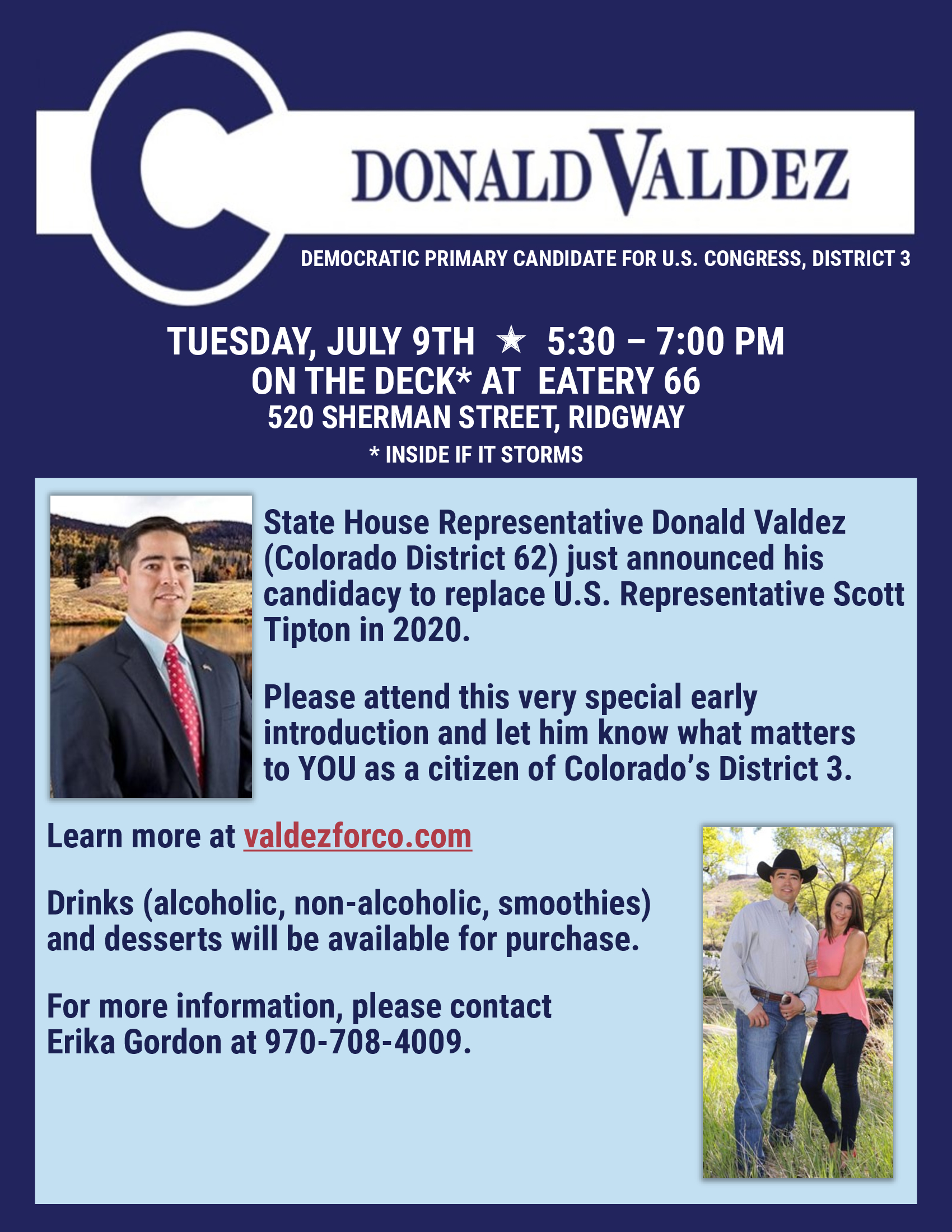 Ridgway Meet and Greet | Tuesday, July 9