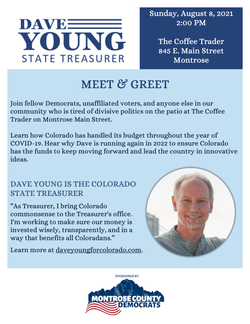 Meet & Greet with Dave Young | Sunday, August 8, 2021