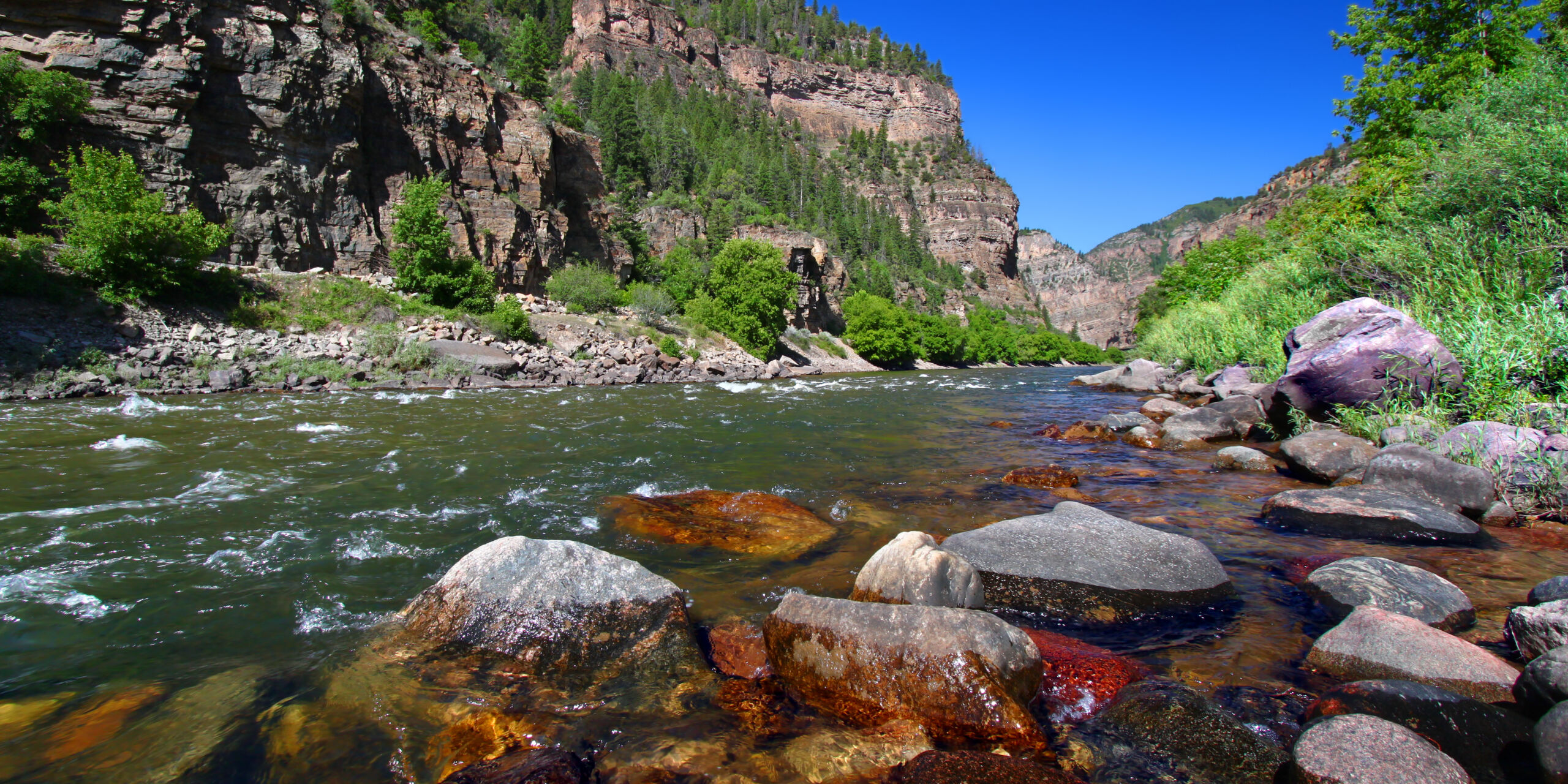 River and mountains