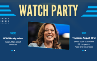 Presidential Nomination Watch Party | Thursday, August 22, 2024 | MCDP Headquarters